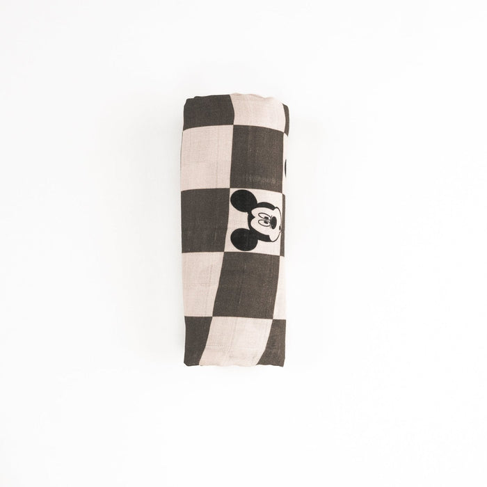 Ellie Sue Charcoal Checkers Muslin Blanket