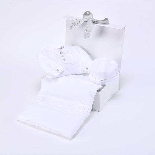 Bebe Sweeny CHARLES | Baby Boy Gift box (3) | White Babysuit Set