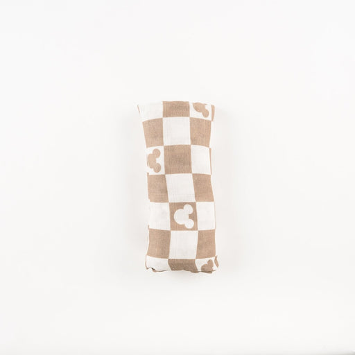 Ellie Sue Checkered Mouse Muslin Blanket