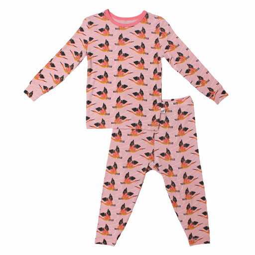 Free Birdees Cherry Blossom Cranes Pajama Set (6M-8Y)