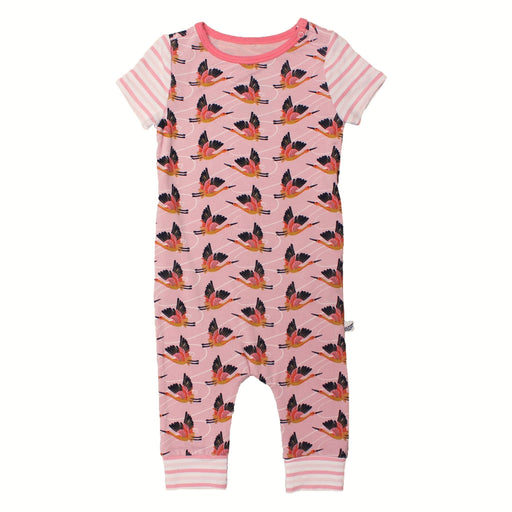 Free Birdees Cherry Blossom Cranes Romper (0-3T)