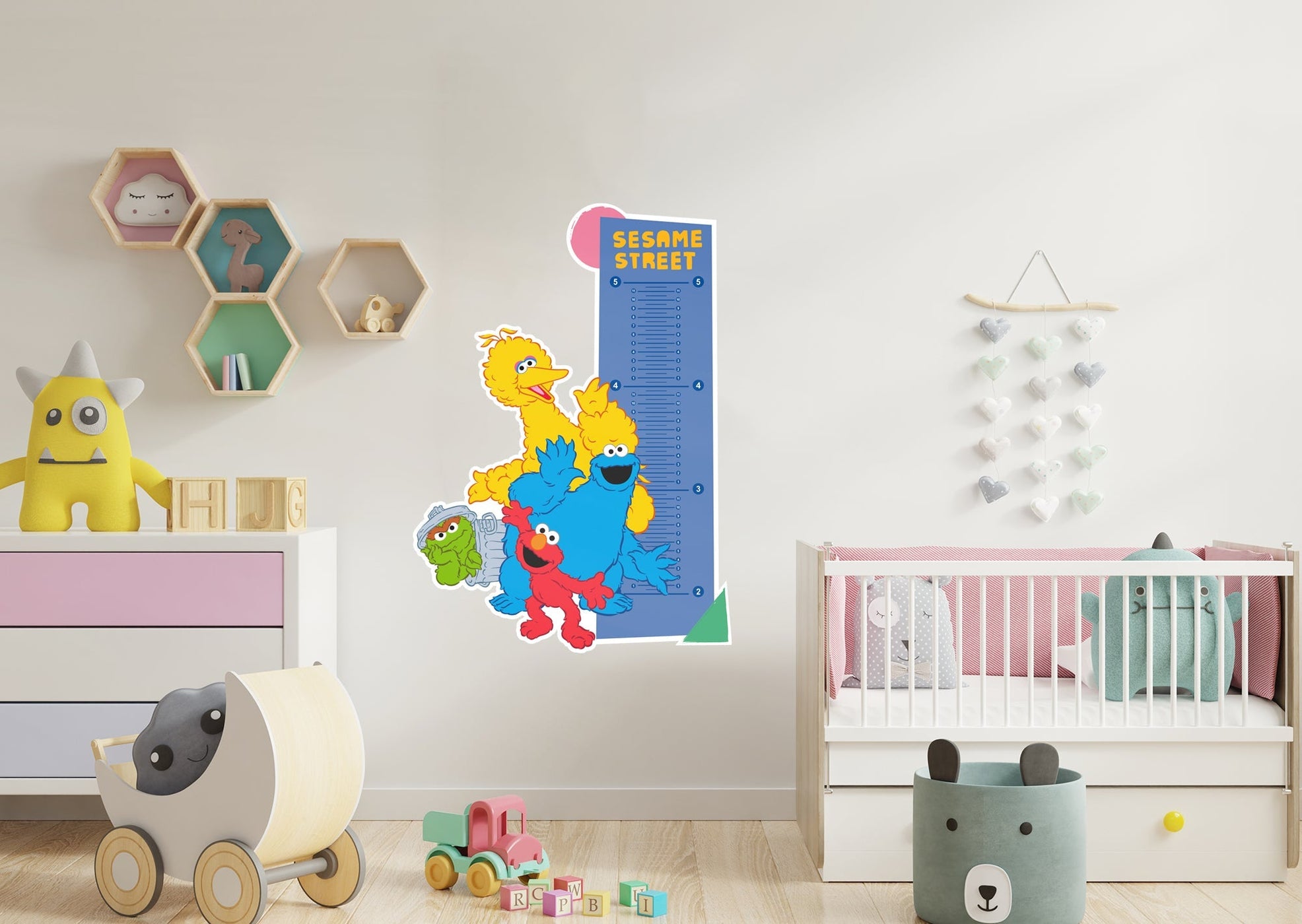 Fathead Shapes Growth Chart - Officially Licensed Sesame Street Remova ...