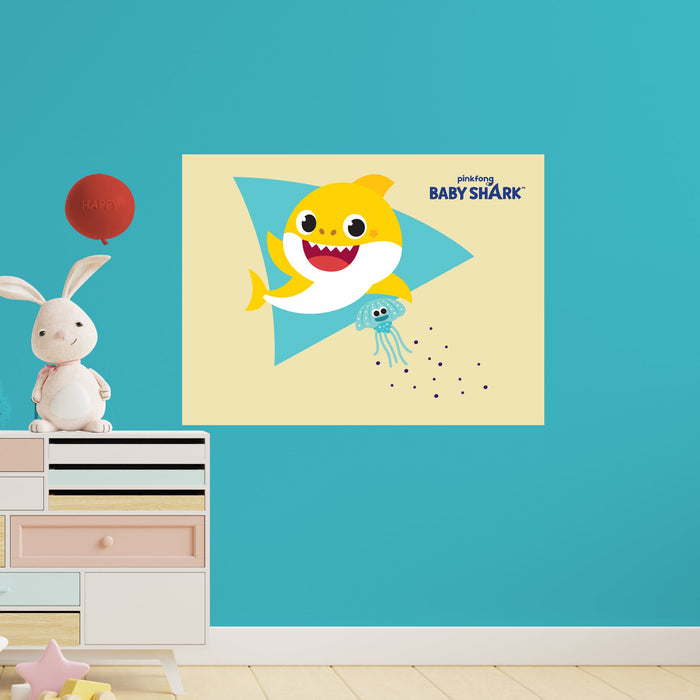 Fathead Baby Shark: Inkling Poster - Officially Licensed Nickelodeon Removable Adhesive Decal