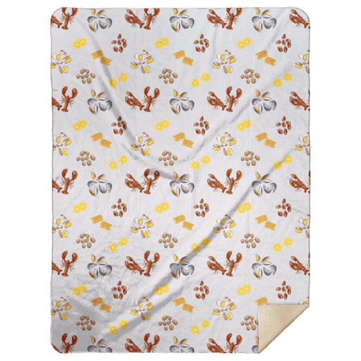 Little Hometown Clam Bake Plush Throw Blanket 60x80