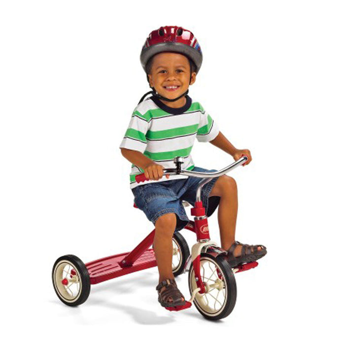 Radio Flyer Classic 10 Inch Toddler Tricycle with Rubber Tires and Steel Frame
