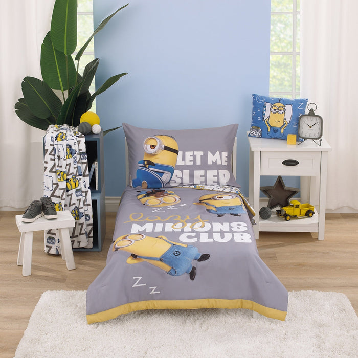 Illumination Lazy Minions Club Character Shaped Toddler Blanket