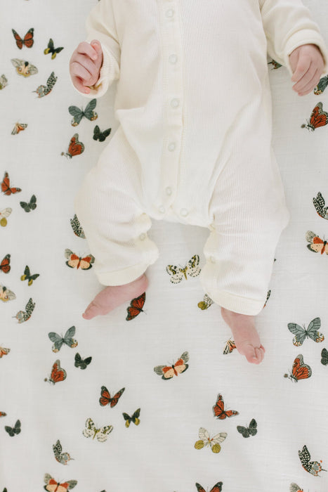Clementine Kids Butterfly Migration Crib Sheet