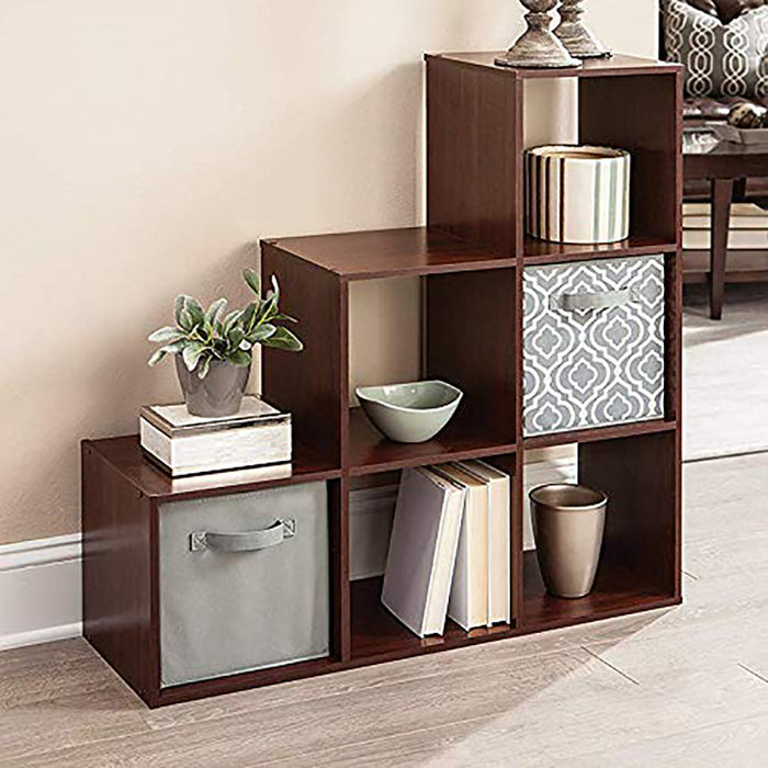 ClosetMaid 3 Tier Wooden Cubical Organizer for Added Storage, Dark Cherry (2 Pk)