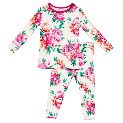 Free Birdees Cloud Peonies Long Sleeve Pajama Set (6M-10Y)