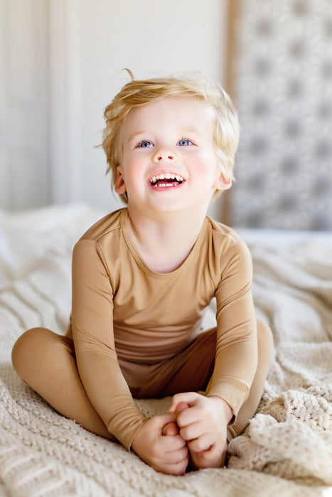 Free Birdees Coca Mocha Long Sleeve Pajama Set (6M-12Y)