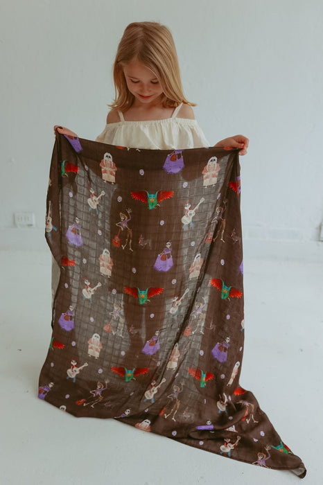 Ellie Sue Coco Muslin Blanket