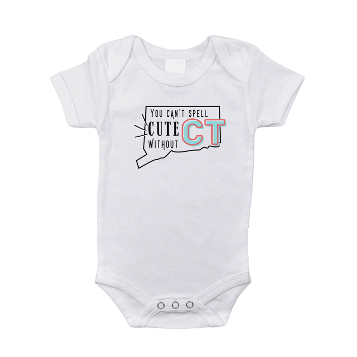 Little Hometown Connecticut Baby Onesie