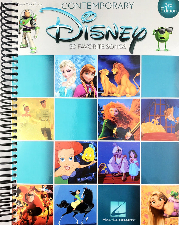 Lay it Flat Contemporary Disney: 50 Favorite Songs (Piano-vocal-guitar) (Spiral Bound)