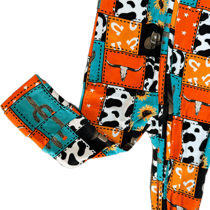 Texas Tushies Cowboy Patches - Bamboo Viscose Zippies