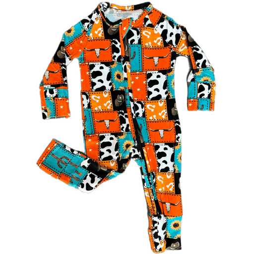 Texas Tushies Cowboy Patches - Bamboo Viscose Zippies