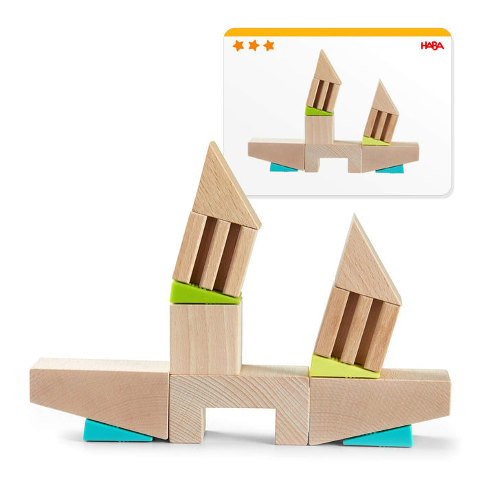 HABA Crooked Towers Wooden Blocks