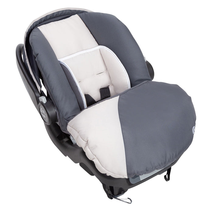 Baby Trend Ally Adjustable 35 Pound Infant Baby Car Seat w/ Base, Gray (2 Pack)