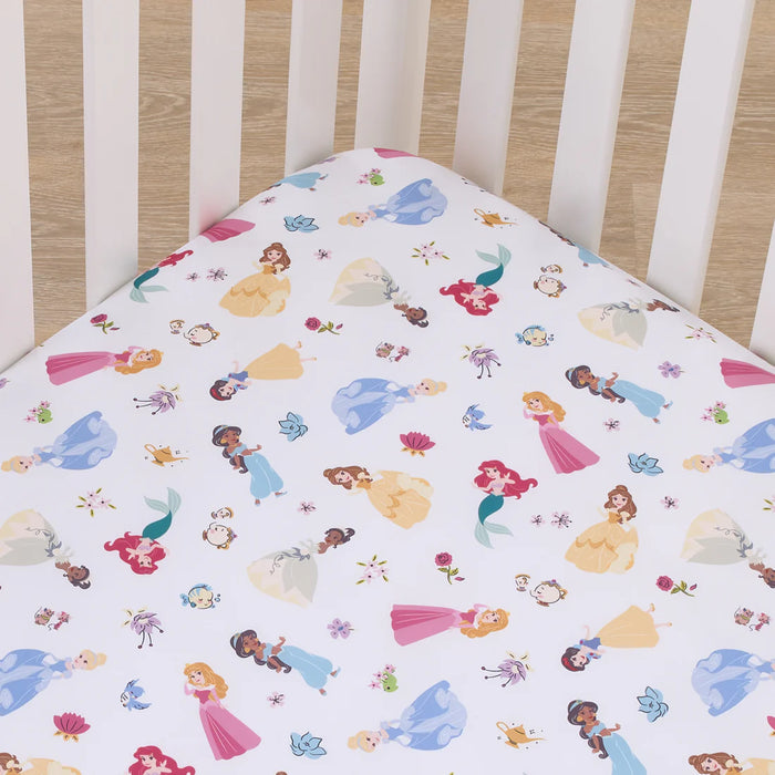 Disney Princess Fitted Mini Crib Sheet