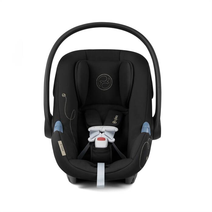 Cybex EOS 5-in-1 Travel System Stroller + Lightweight Aton G Infant Car Seat, Moon Black