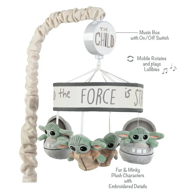 Lambs & Ivy Star Wars The Child/Baby Yoda Musical Crib Mobile Soother Toy