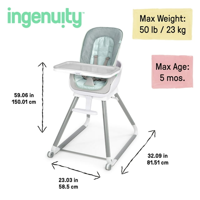 Ingenuity Beanstalk™ Baby to Big Kid 6-in-1 High Chair - Ray™