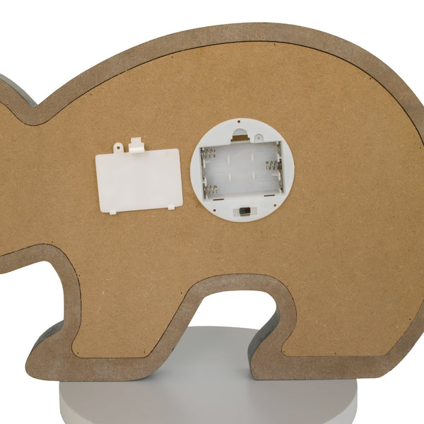 NoJo - Grey Bear Shaped Lighted Nursery Décor