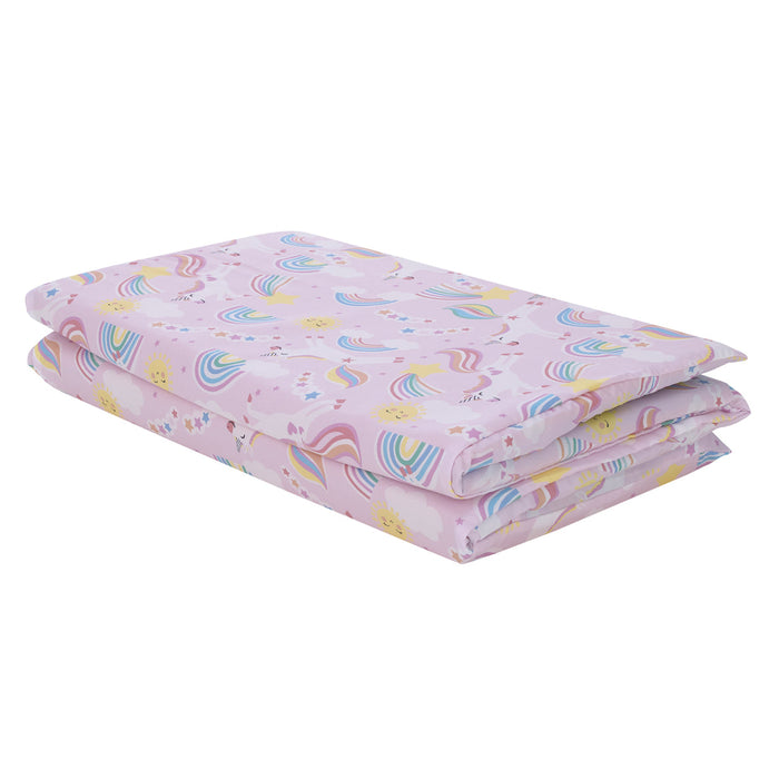 Everything Kids Unicorn Rainbows and Clouds Preschool Nap Pad Sheet