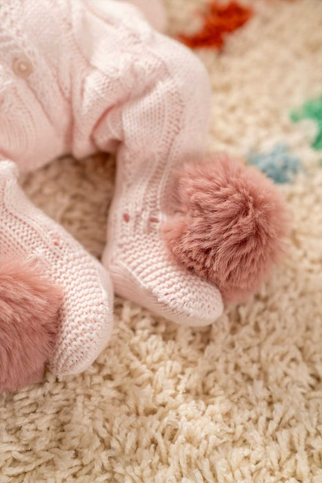 THA Dressing Daniel Pink Newborn Knit Coming Home Set (5 pcs)