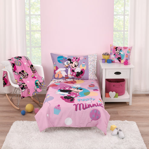 Disney Minnie Mouse Let's Party Plush Toddler Pillow