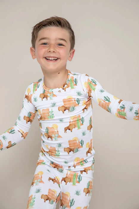 Bird & Bean Pajama Set - Bison