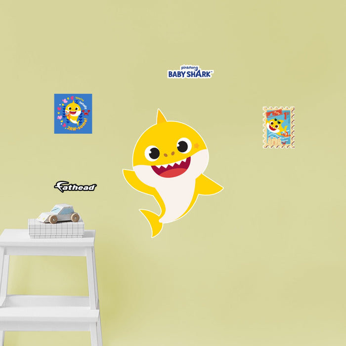 Fathead Baby Shark: Friends RealBig - Officially Licensed Nickelodeon Removable Adhesive Decal