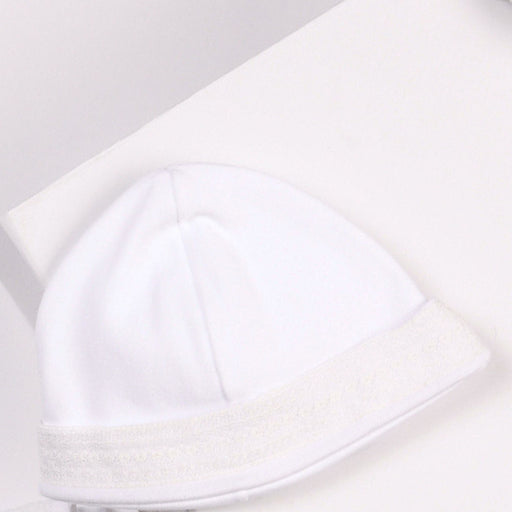 Bebe Sweeny Baby White Quilted Cotton Hat