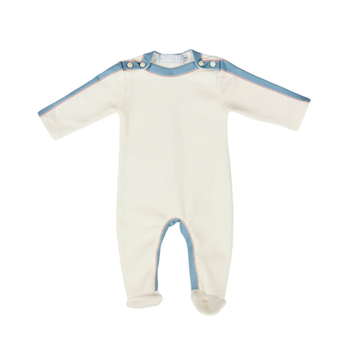 Bebe Sweeny DIM | Baby Boys Ivory Organic Cotton Babygrow