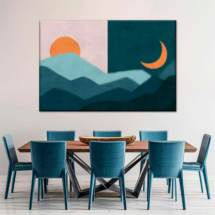 ElephantStock Sun And Moon Outdoor Wall Art