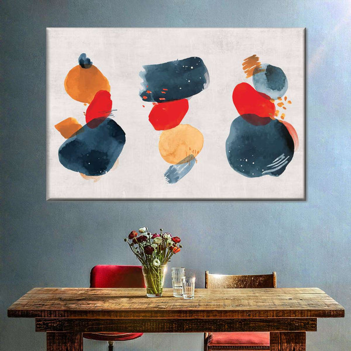 ElephantStock Watercolor Blotches Canvas Set Wall Art