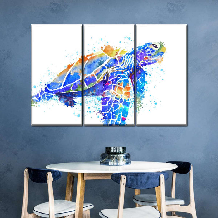 ElephantStock Sea Turtle Watercolor Wall Art