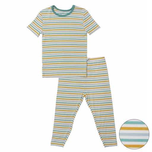 Free Birdees Dinosaurs-Rawr Stripe Short Sleeve Pajama Set (6M-10Y)