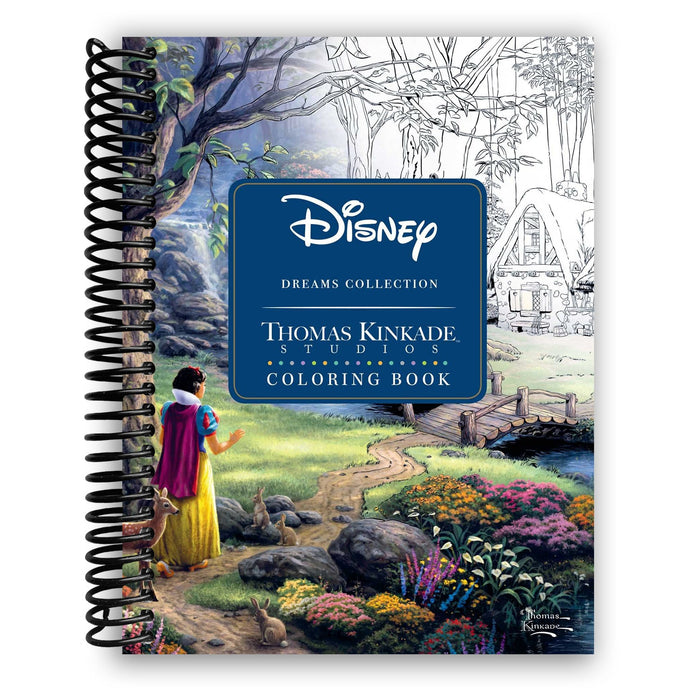 Lay it Flat Disney Dreams Collection Thomas Kinkade Studios Coloring Book (Spiral Bound)