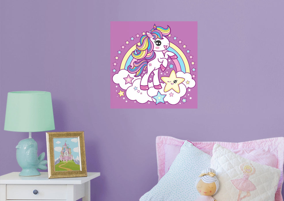 Fathead Mythical Creatures: Unicorn Mural - Removable Wall Adhesive Decal
