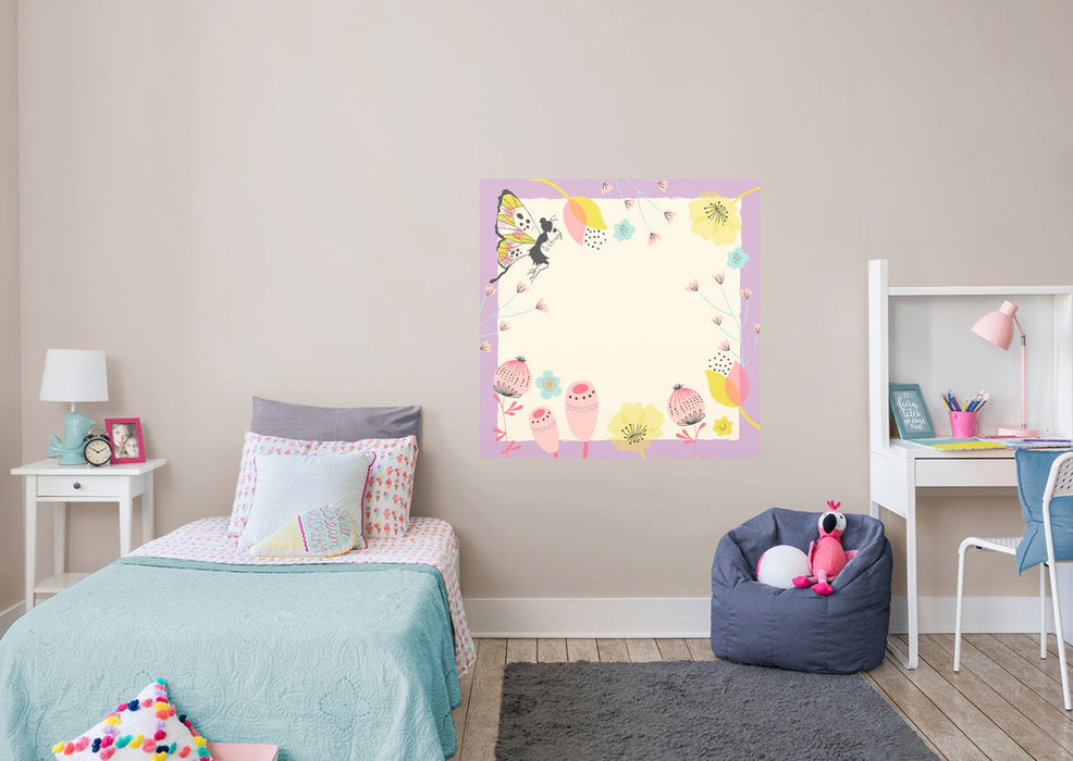 Fathead Nursery: Flowers Dry Erase - Removable Wall Adhesive Decal