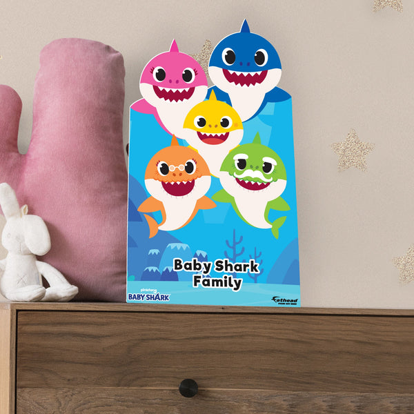 Fathead Baby Shark: Family Mini Cardstock Cutout - Officially Licensed Nickelodeon Stand Out