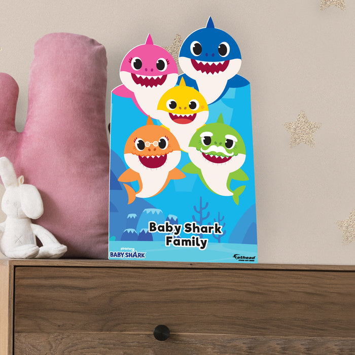 Fathead Baby Shark: Family Mini Cardstock Cutout - Officially Licensed Nickelodeon Stand Out