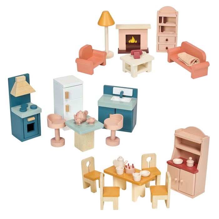 Mentari Dollhouse Downstairs Furniture Bundle