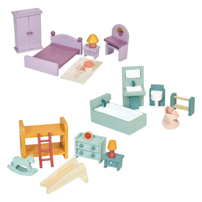 Mentari Dollhouse Upstairs Furniture Bundle