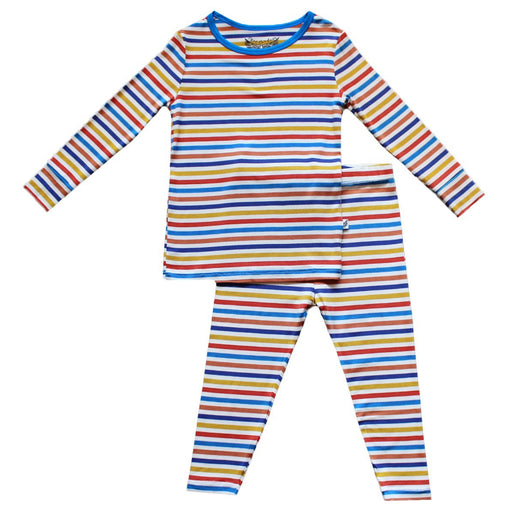 Free Birdees Dragons Rainbow Stripe Long Sleeve Pajama Set (6M-10Y)