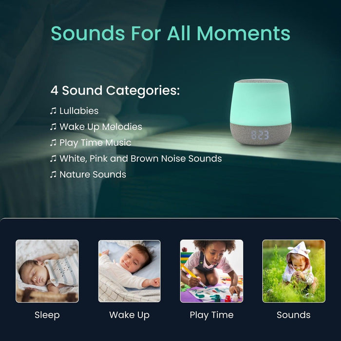 Babysense Dreamer Smart Infant Sound Machine With Night Light & White Noise