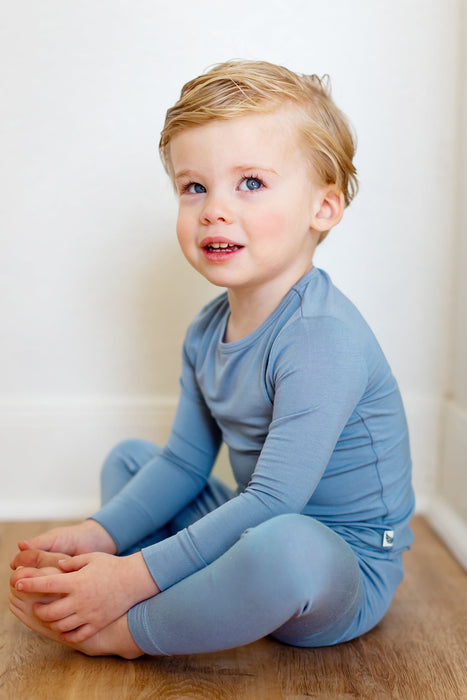 Free Birdees Dried Lavender Long Sleeve Pajama Set (6M-12Y)