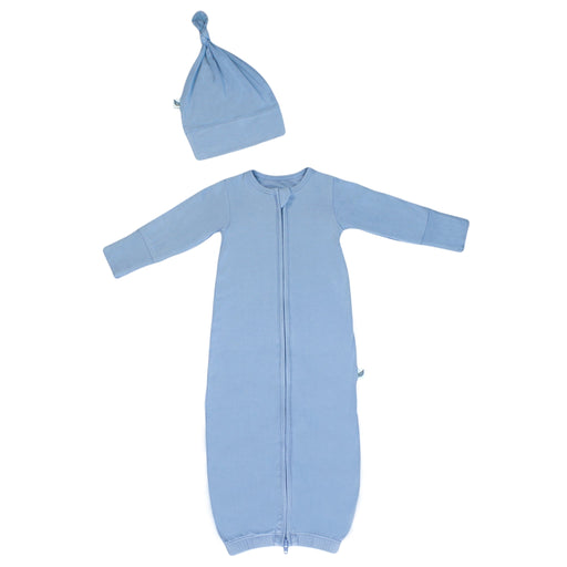 Free Birdees Dried Lavender Newborn Gown & Knot Hat Set