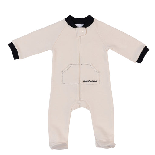 Bebe Sweeny DRISS | Ivory Organic Cotton Babygrow