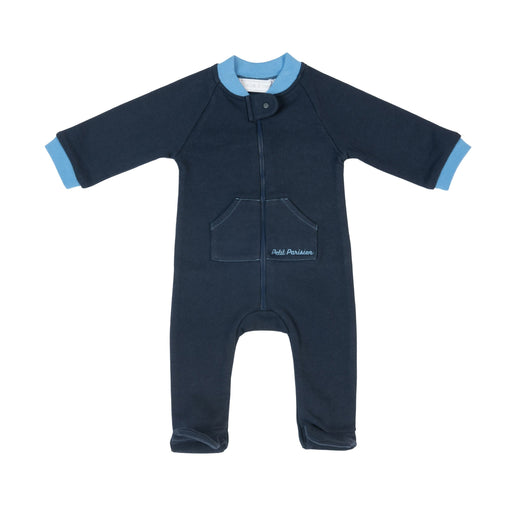 Bebe Sweeny DRISS | Navy Blue Organic Cotton Babygrow